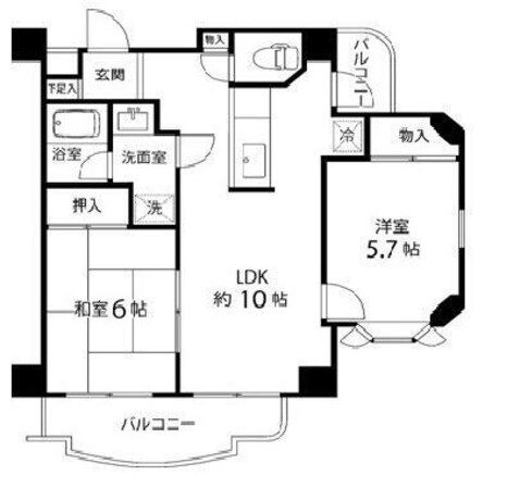 北越谷駅 徒歩11分 4階の物件間取画像